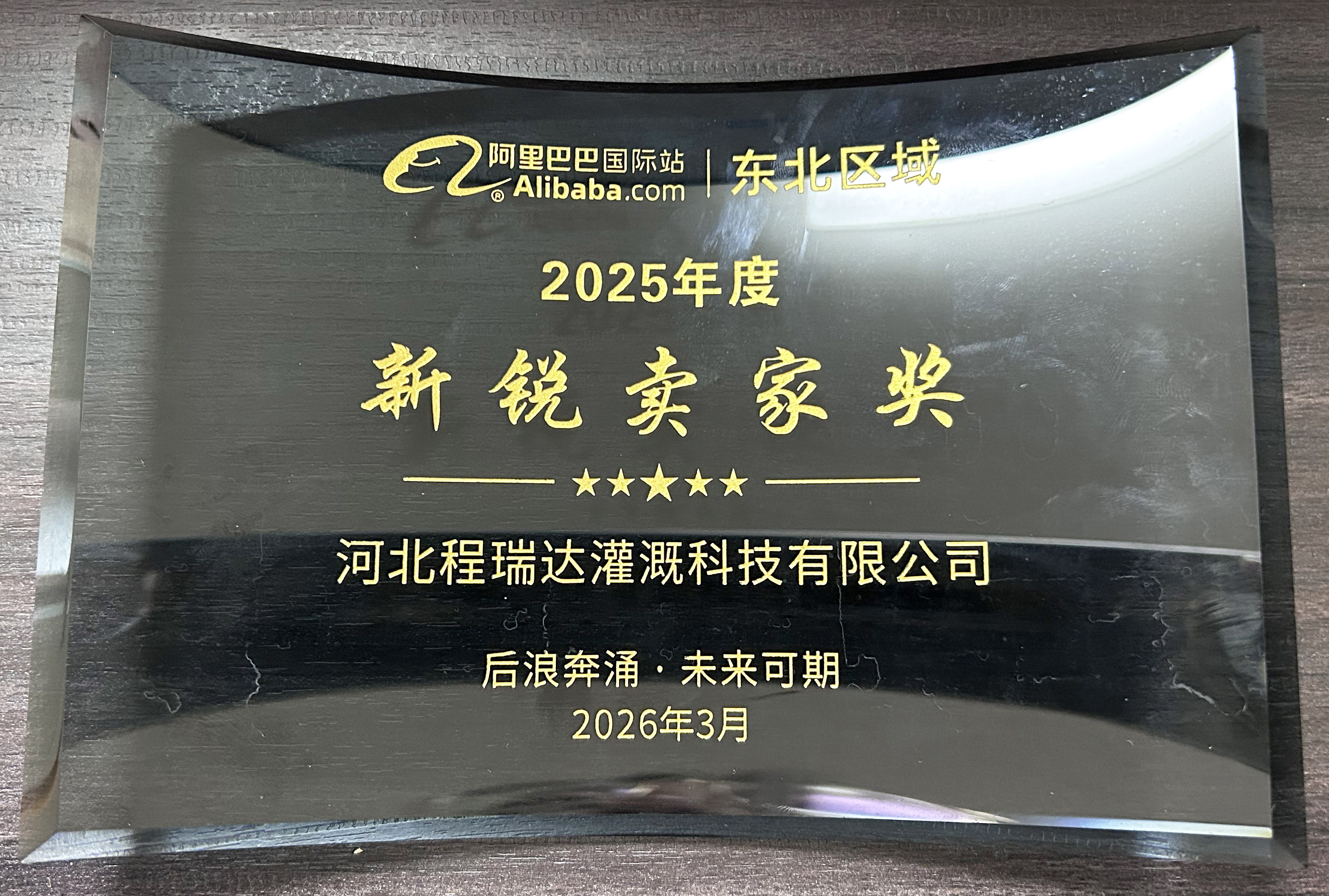 金山程瑞达灌溉 | 荣获阿里国际站新锐卖家奖